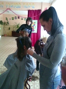 Парикмахеры на практике